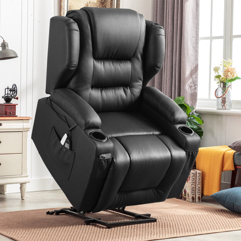 Latitude Run® Power Lift Assist Recliner Chair with Heat And Massager